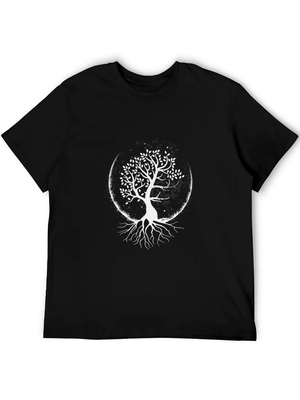 Tree of Life Graphic Tee - Black Cotton Shirt