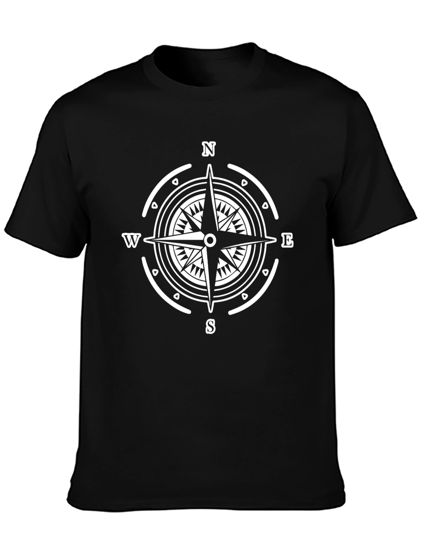 Compass Rose Graphic Tee - Stylish Nautical Design