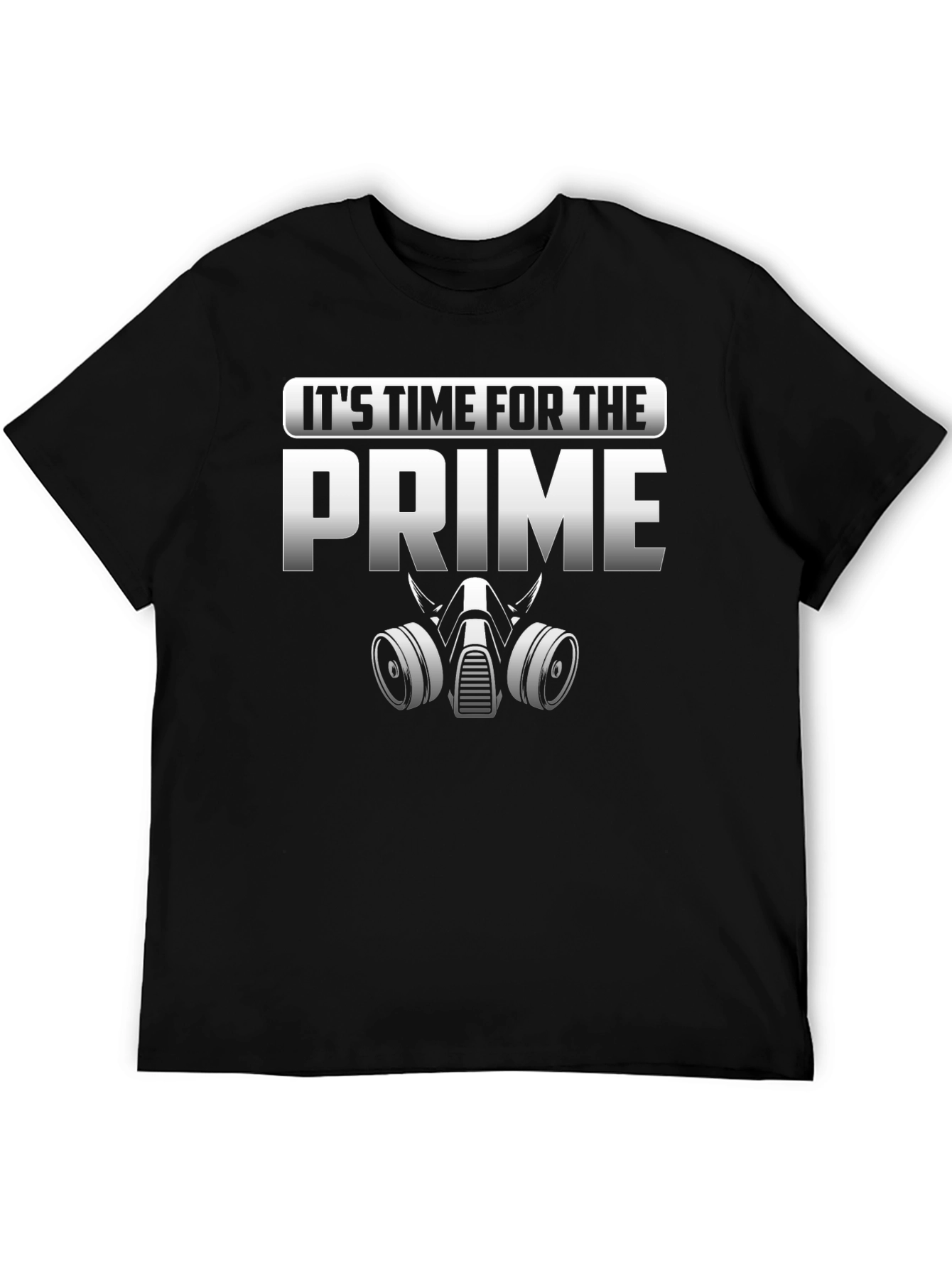 Its Time for The Prime Gas Mask Graphic Tee