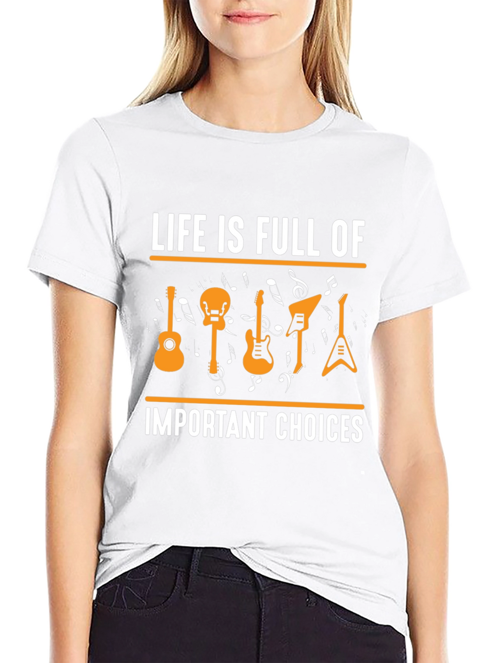 Life Is Full Of Important Choices Guitar T-Shirt