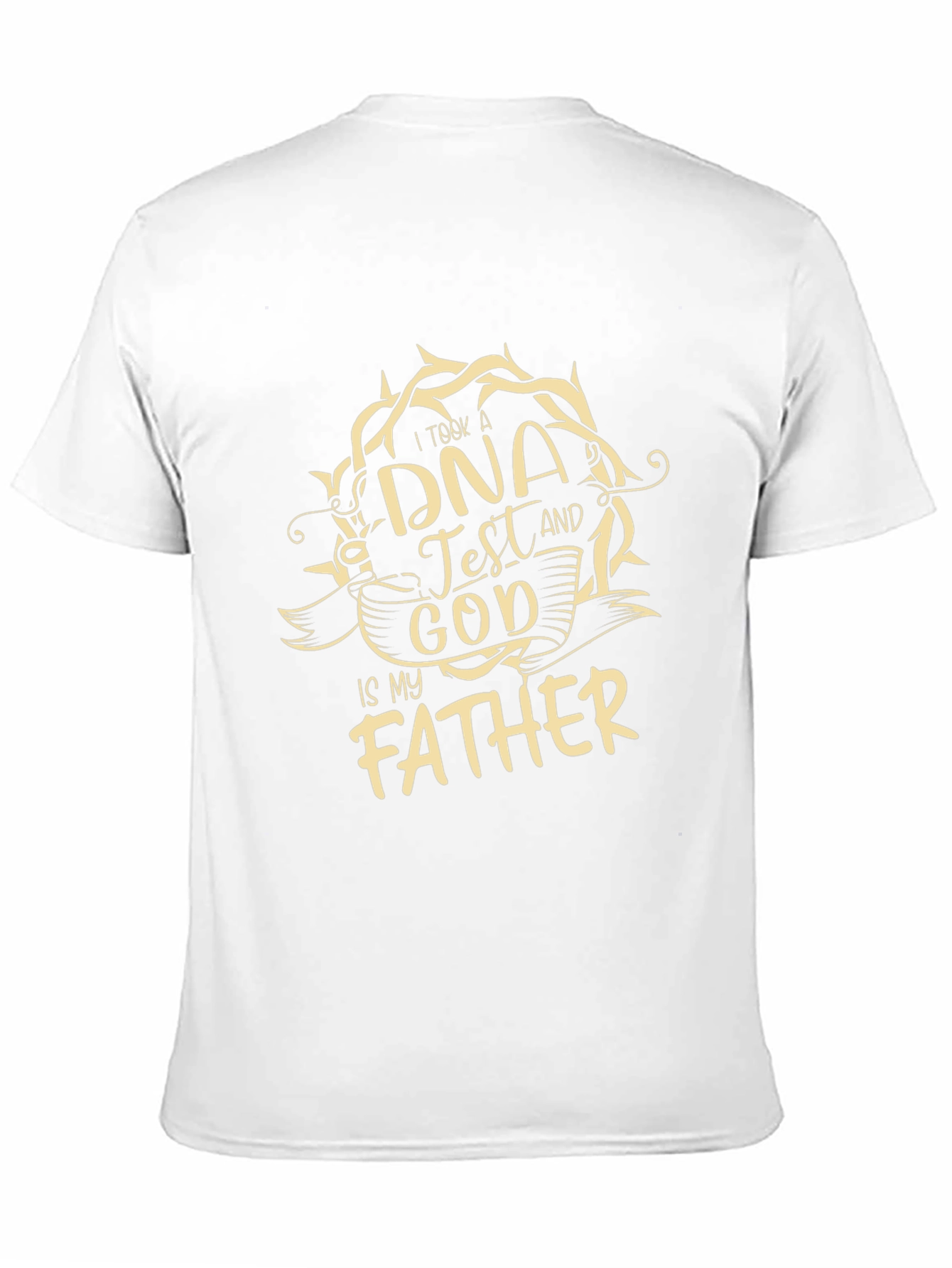 DNA Test God is My Father Graphic Tee - Black