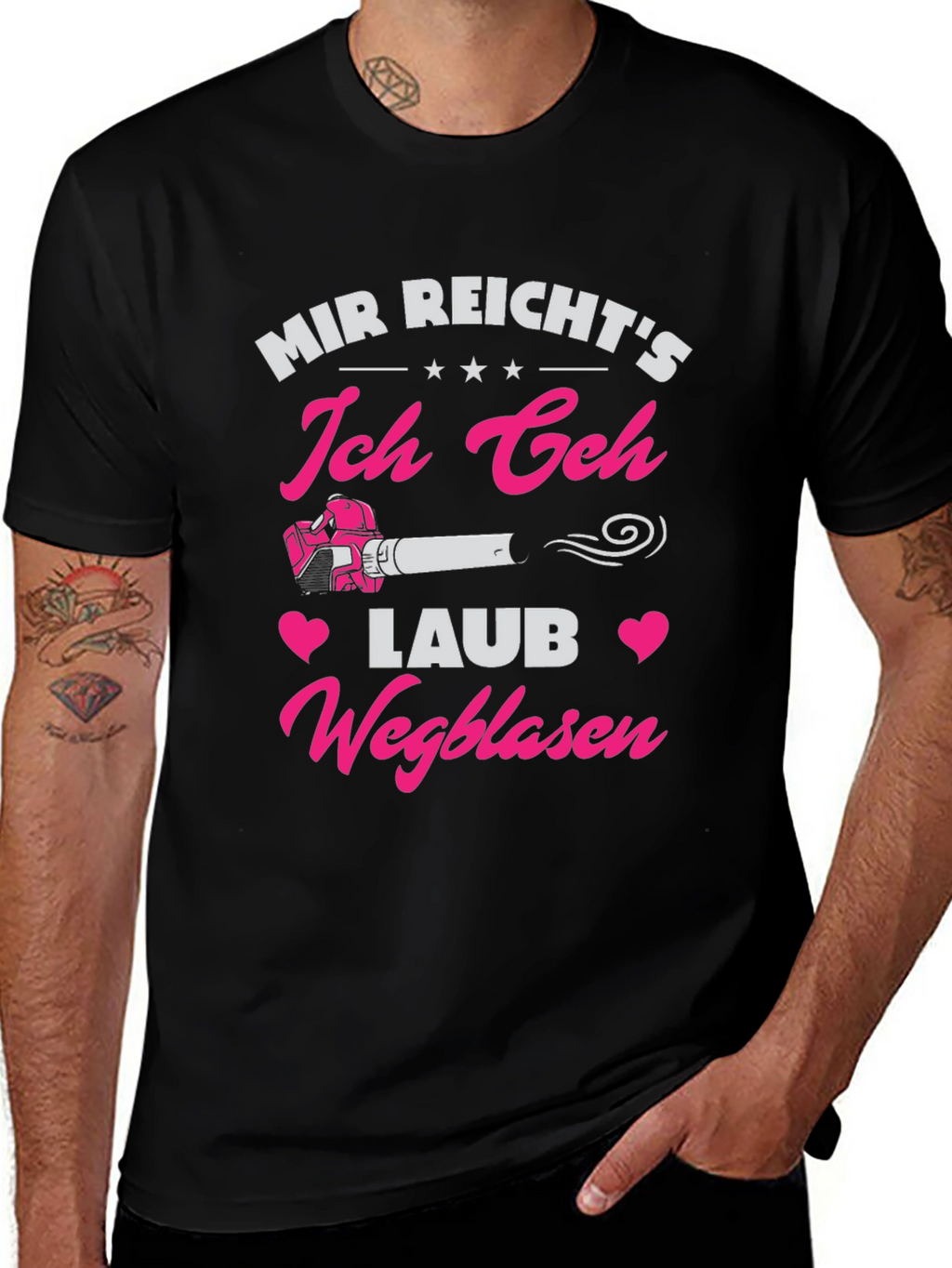 Funny German Leaf Blower T-Shirt - Mir Reichts