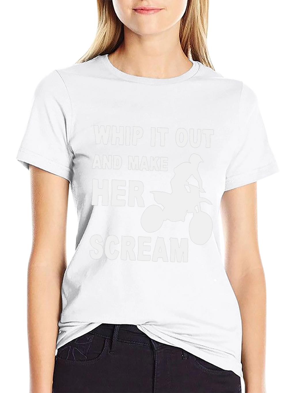 Whip It Out Dirt Bike Graphic T-Shirt