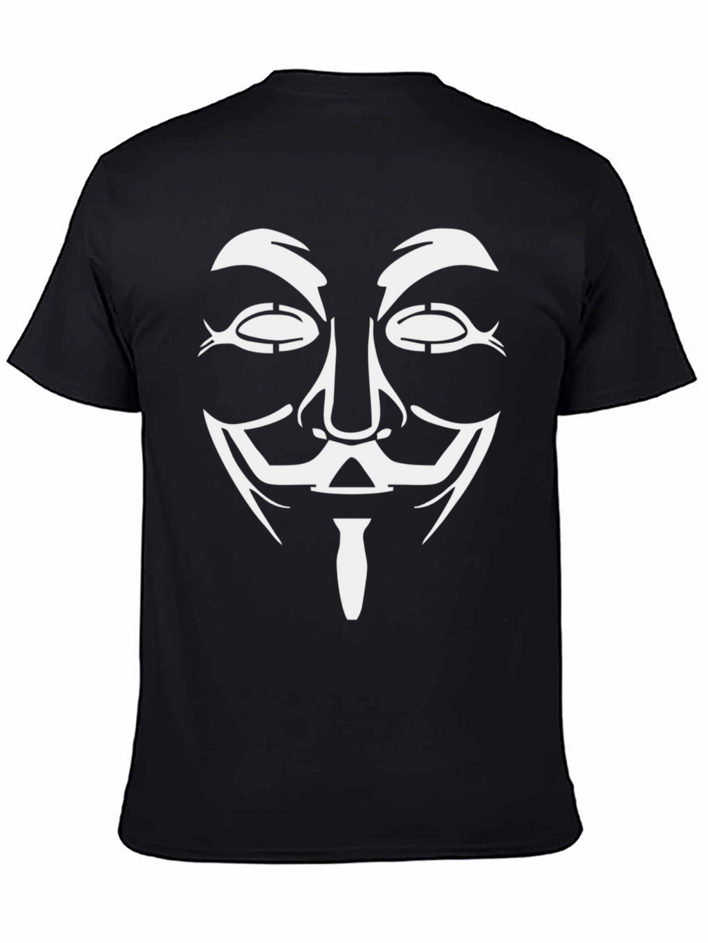 Anonymous Mask Graphic Black T-Shirt