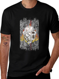 Firefighter Helmet Graphic Tee - Black