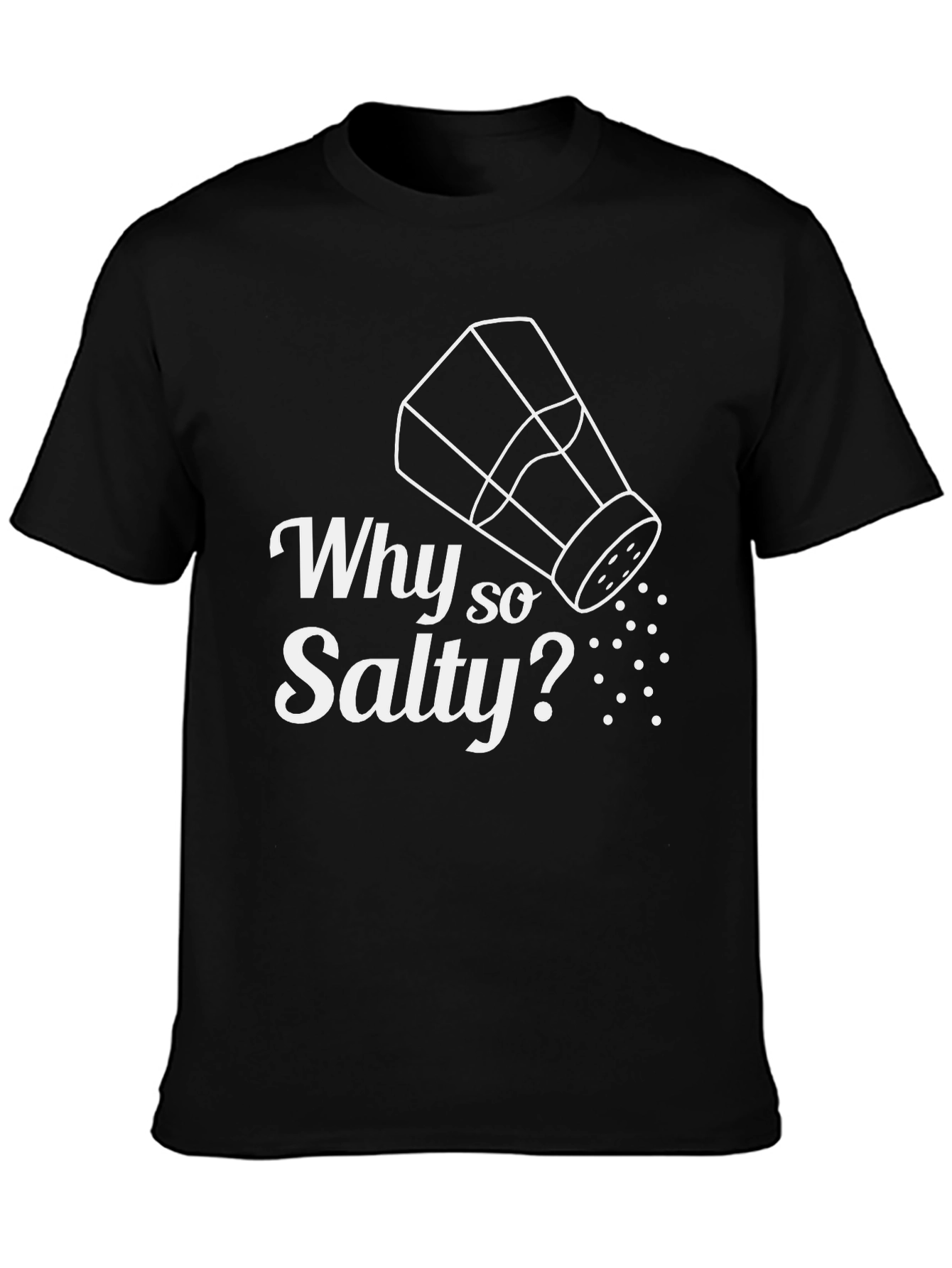 Why So Salty? Graphic Tee - Mens Black T-Shirt