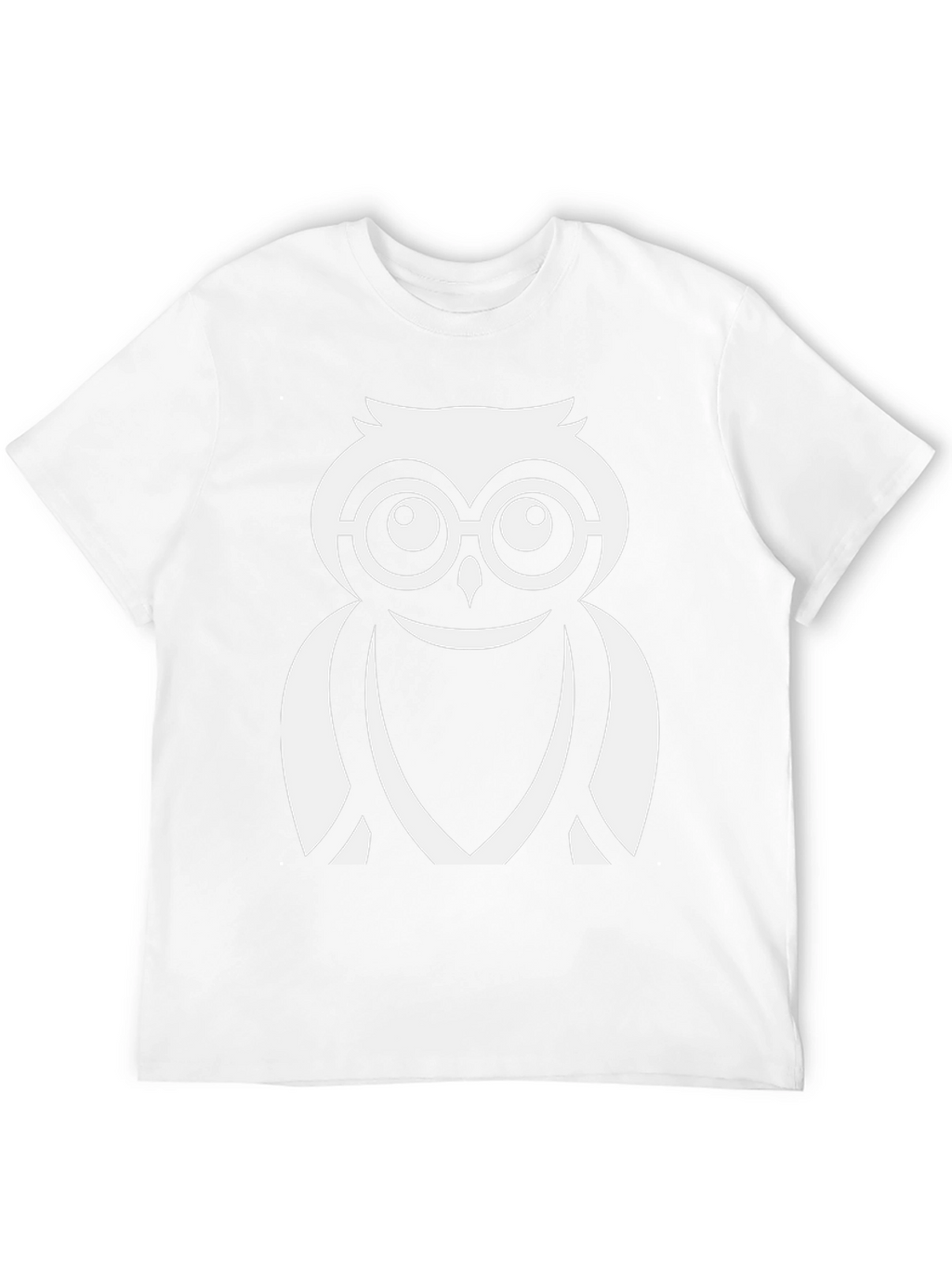 Cool Owl Graphic Tee - Black Cotton Blend