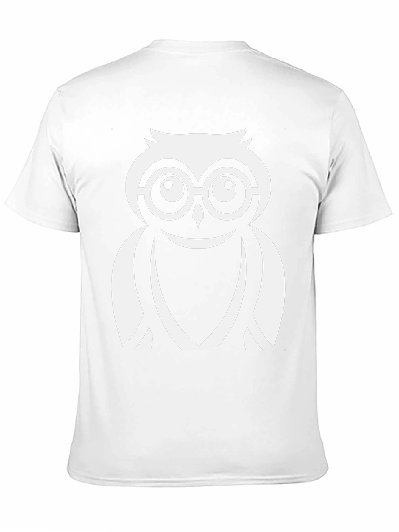 Cool Owl Graphic Tee - Black Cotton Blend