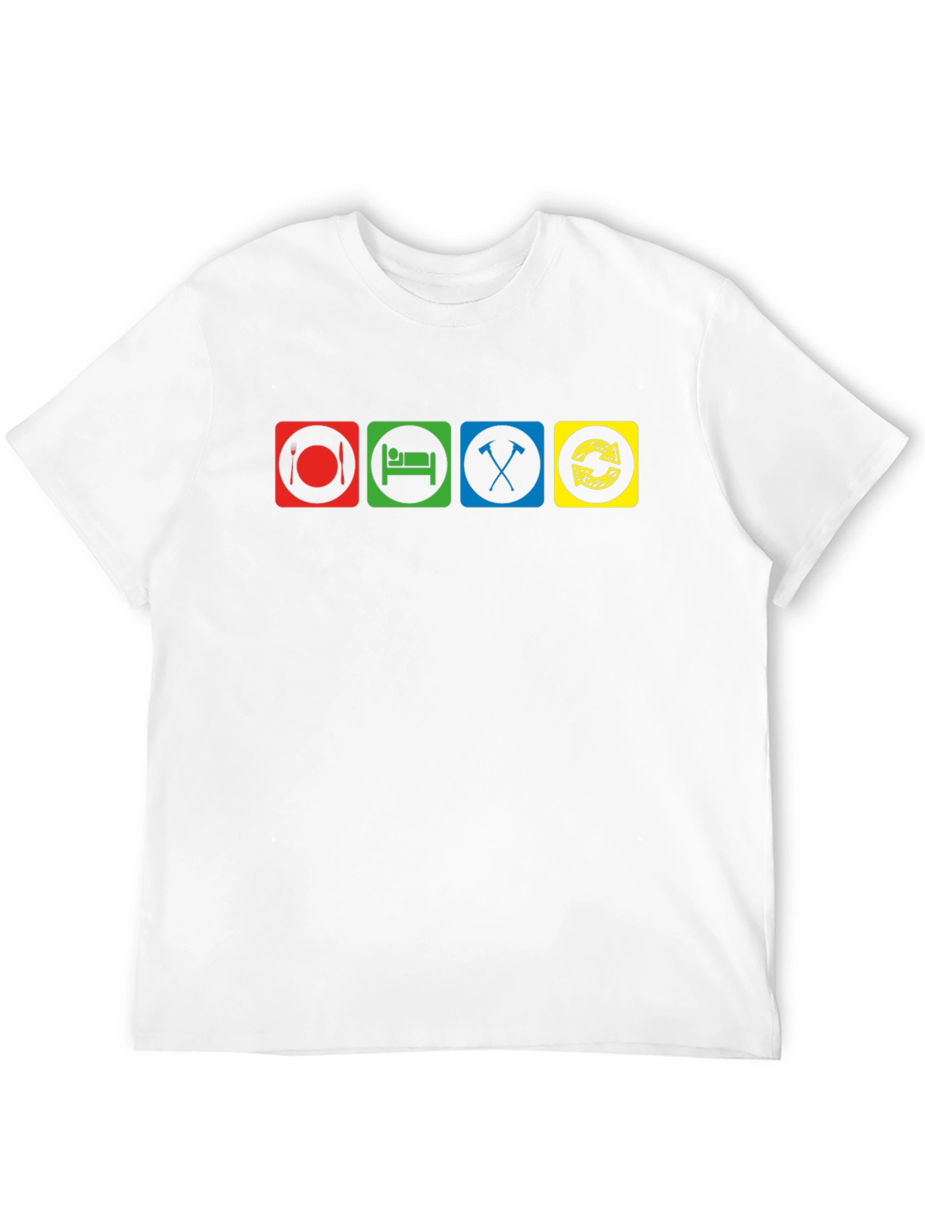 Eat Sleep Mine Repeat T-Shirt Funny Video Gamer Tee