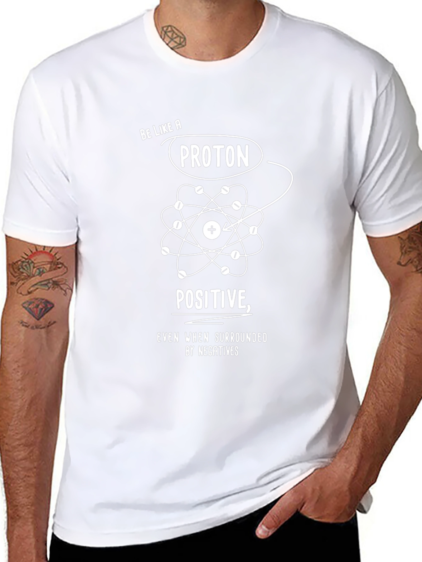 Be Like a Proton Black T-Shirt