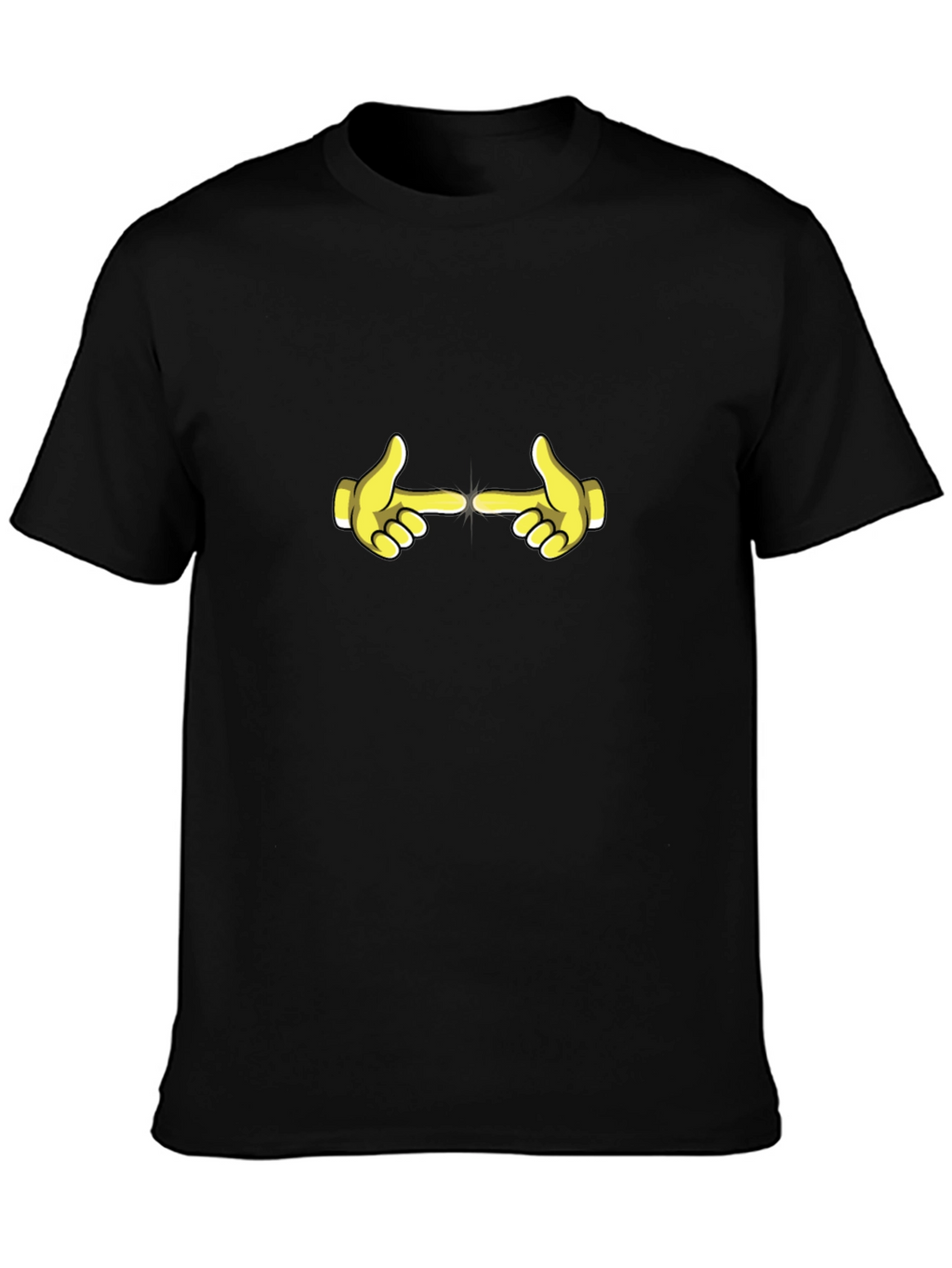 Funny Hand Gesture Black T-Shirt