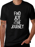Find Joy in the Journey Black Graphic Tee