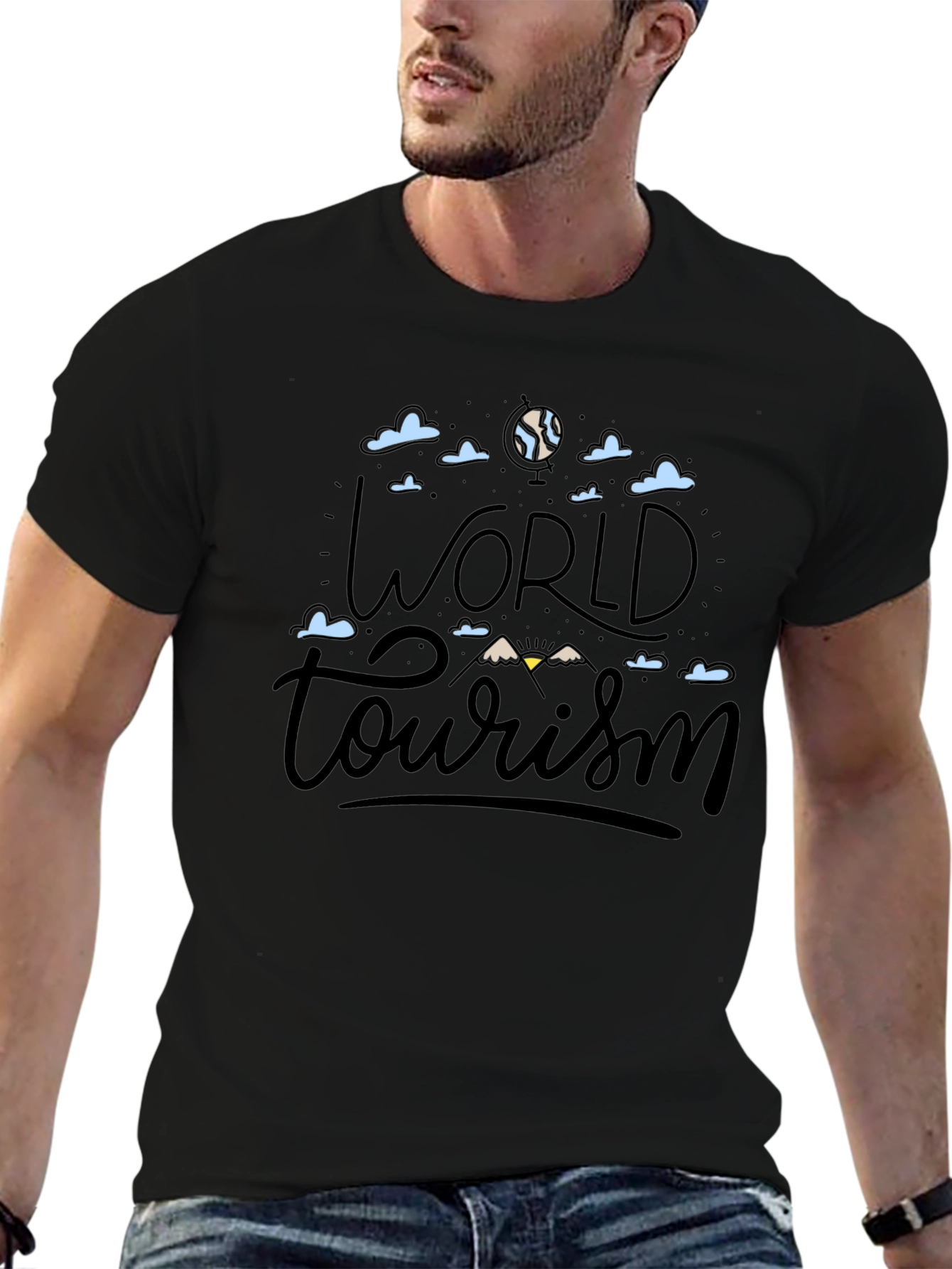 World Tourism Graphic Tee - Adventure Awaits!