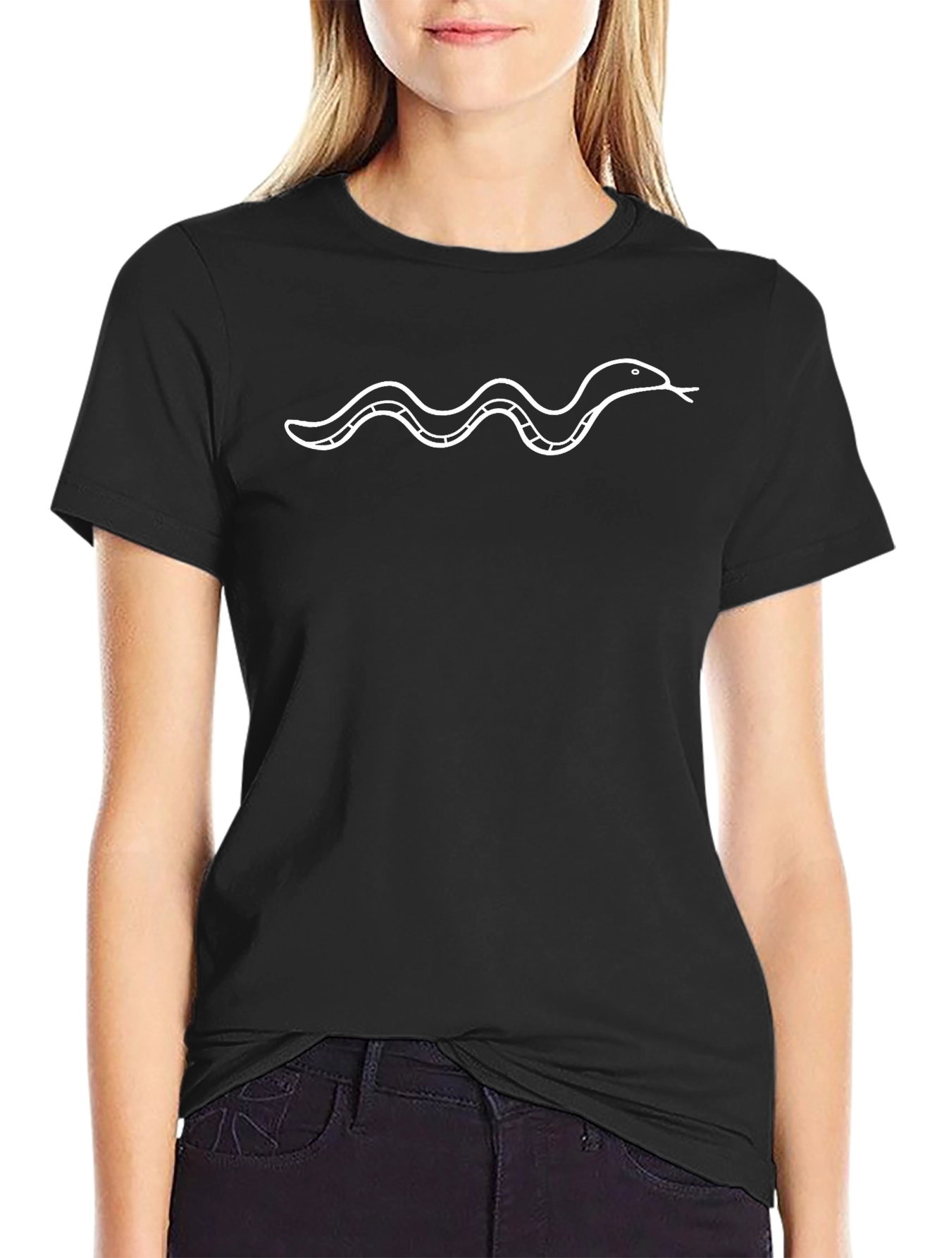 Snake Graphic Tee - Cool Minimalist Design