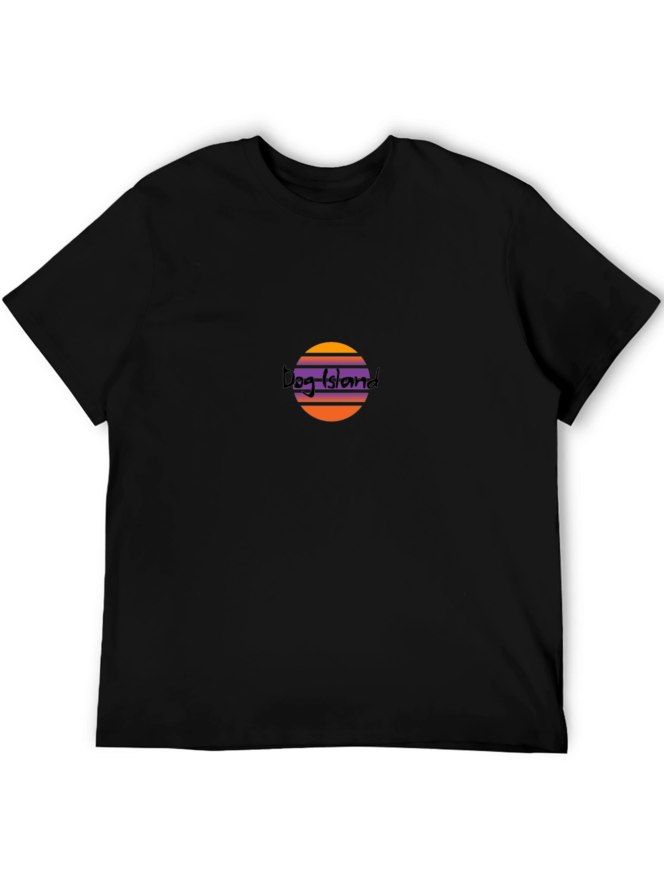 Dog Island Sunset T-Shirt - Soft Black Tee