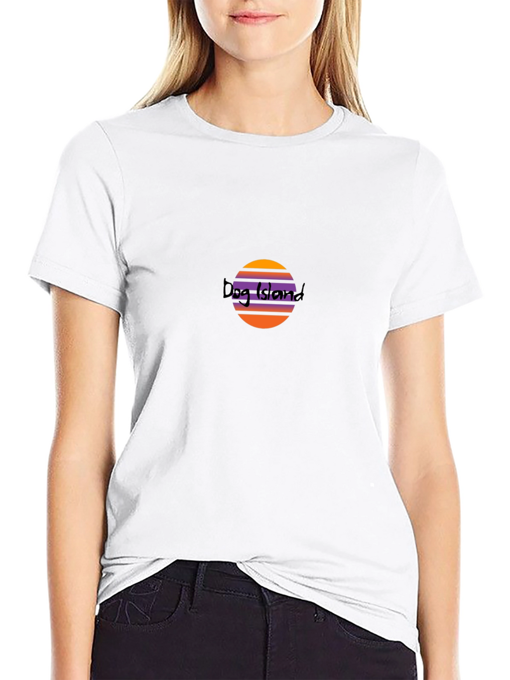 Dog Island Sunset T-Shirt - Soft Black Tee