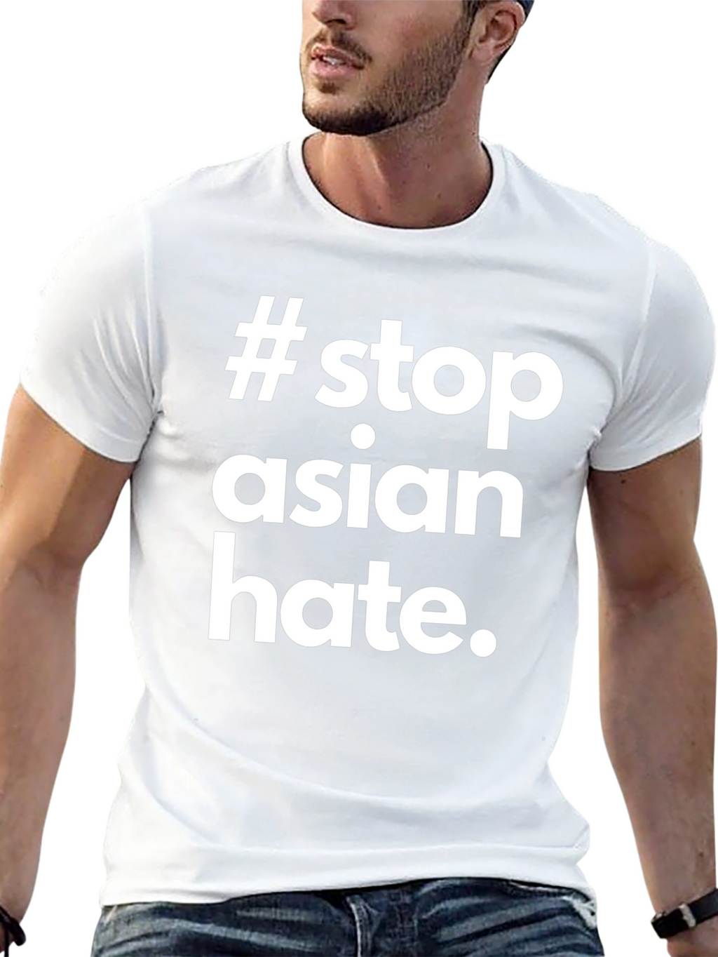 Stop Asian Hate Black T-Shirt