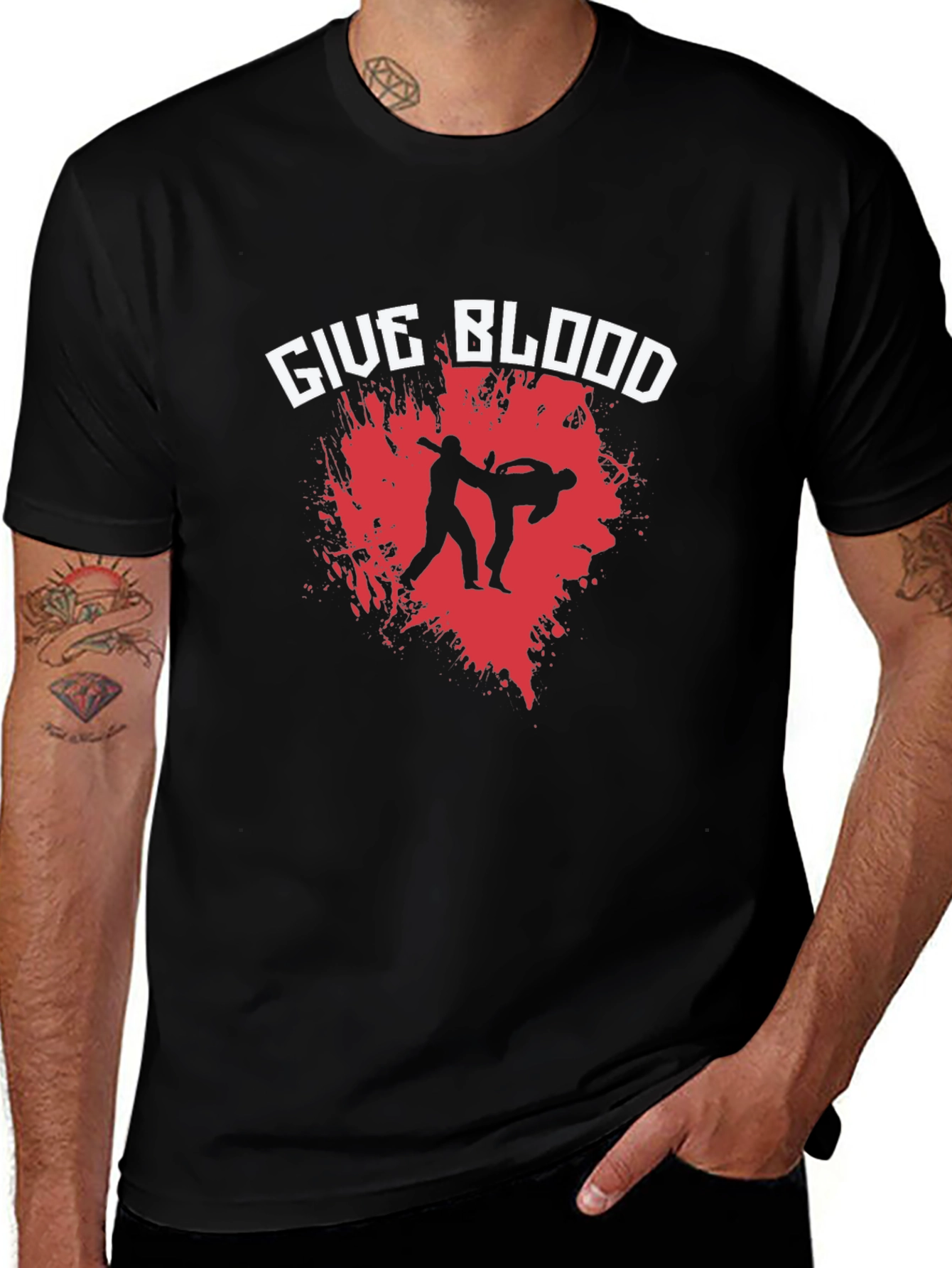 Give Blood Martial Arts T-Shirt