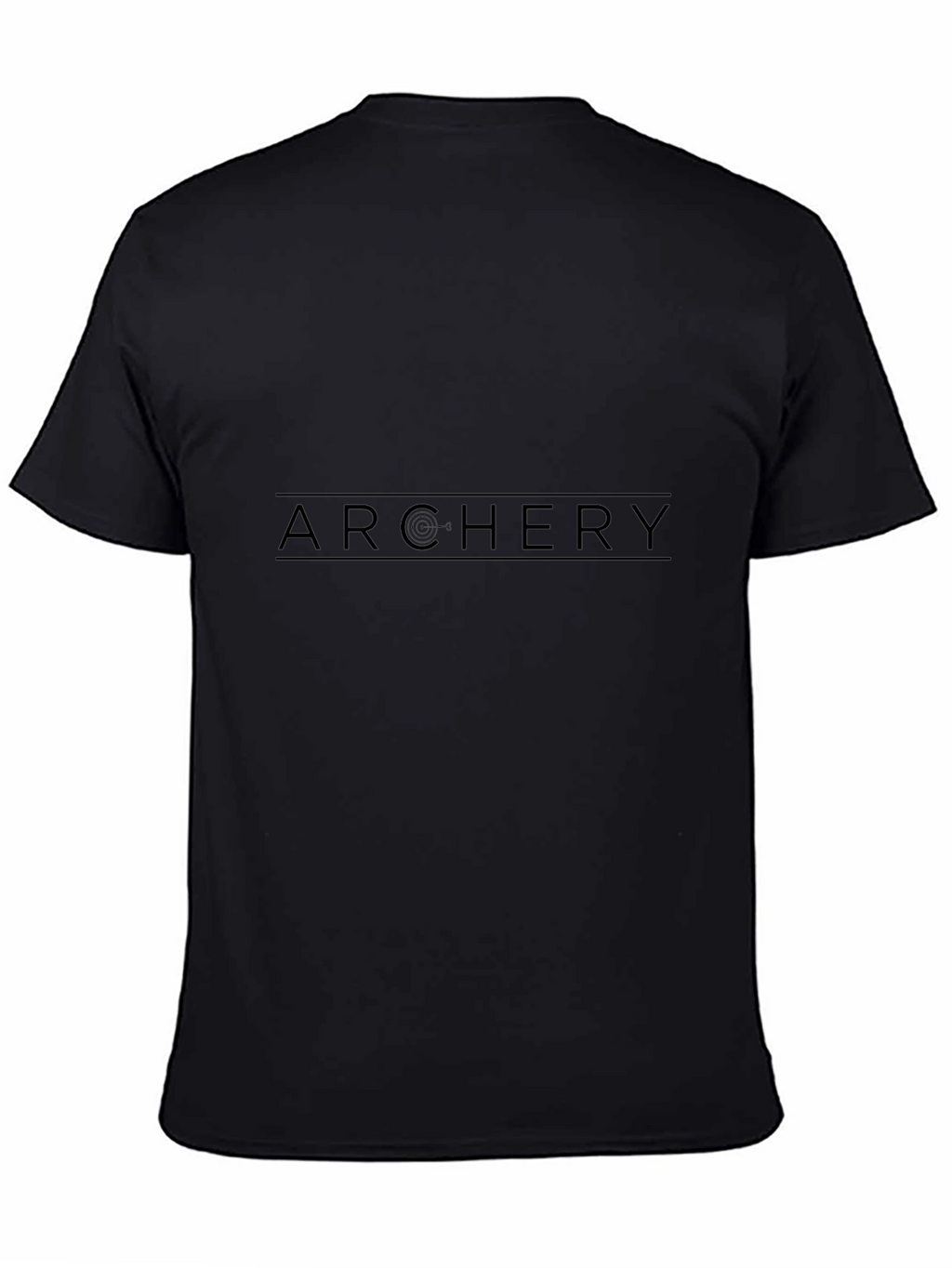 Archery Graphic Tee - Black Sporty Casual Style