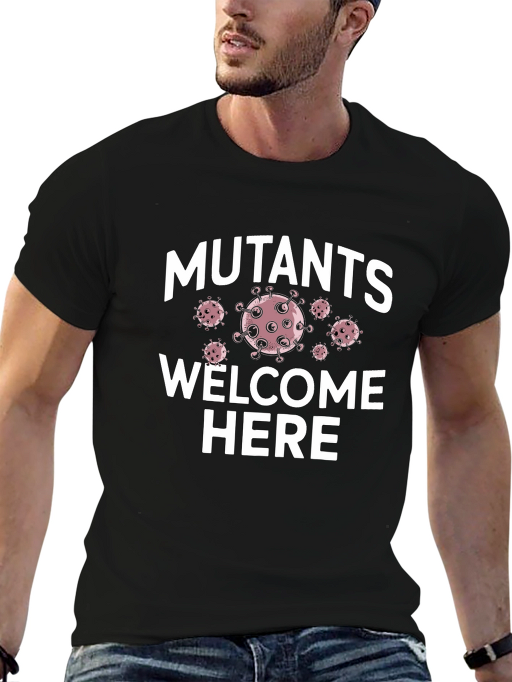 Mutants Welcome Here Novelty T-Shirt