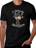 Emo Music Graphic T-Shirt - Black Crew Neck Tee