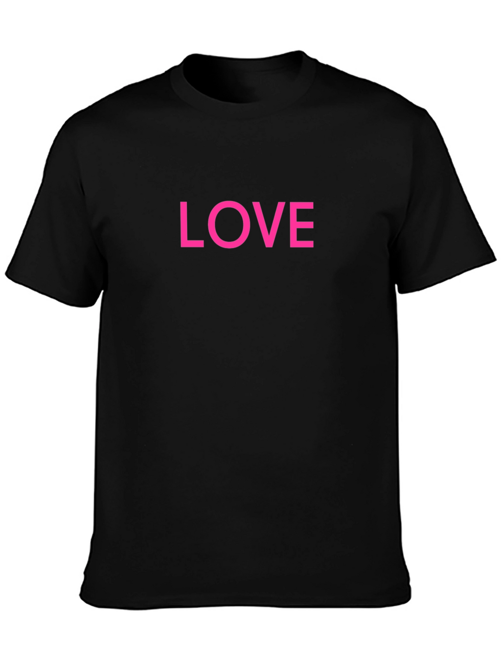 Love Graphic Tee - Classic Black Cotton Shirt