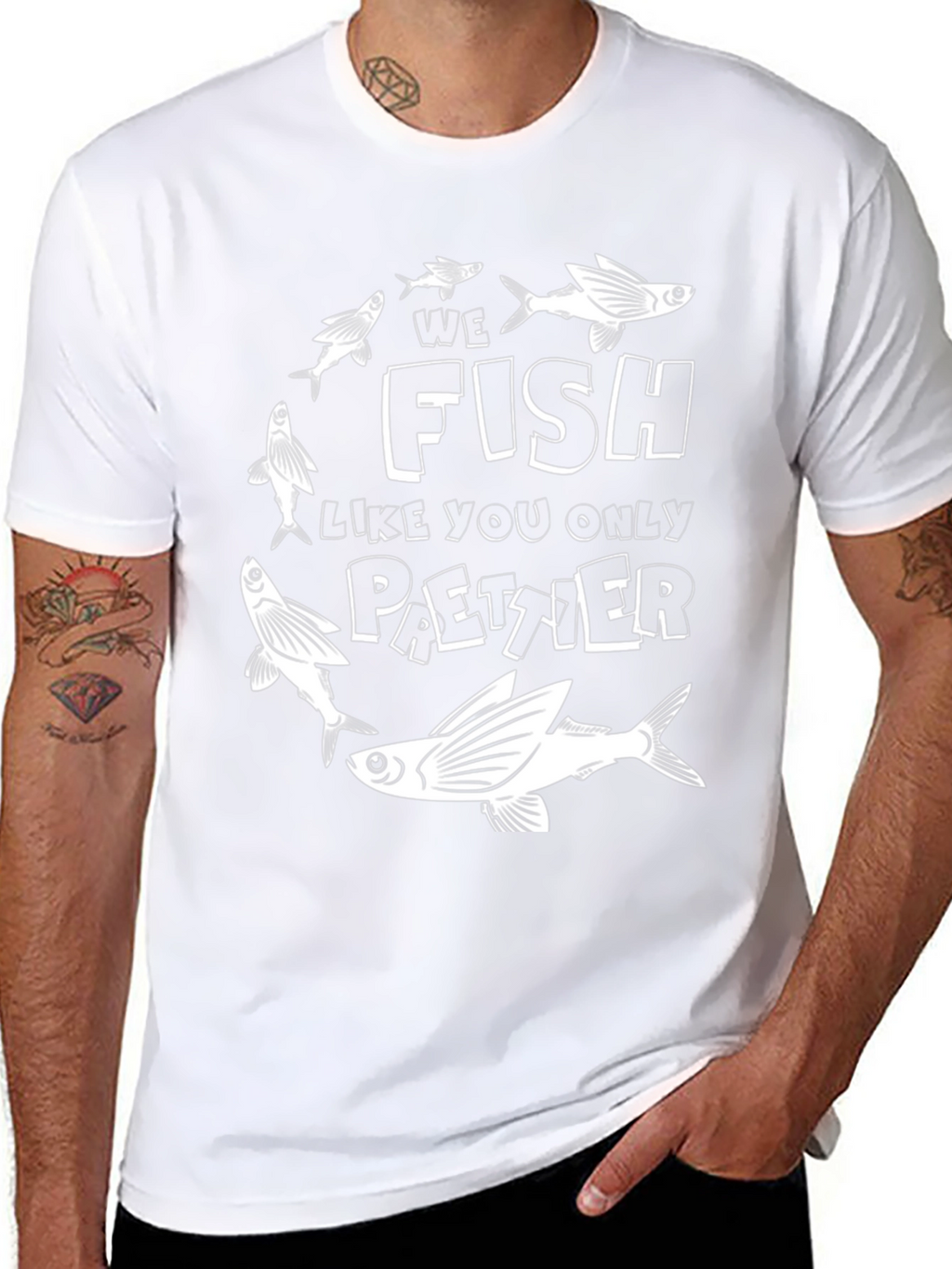 We Fish Like You Only Paetzer Black T-Shirt