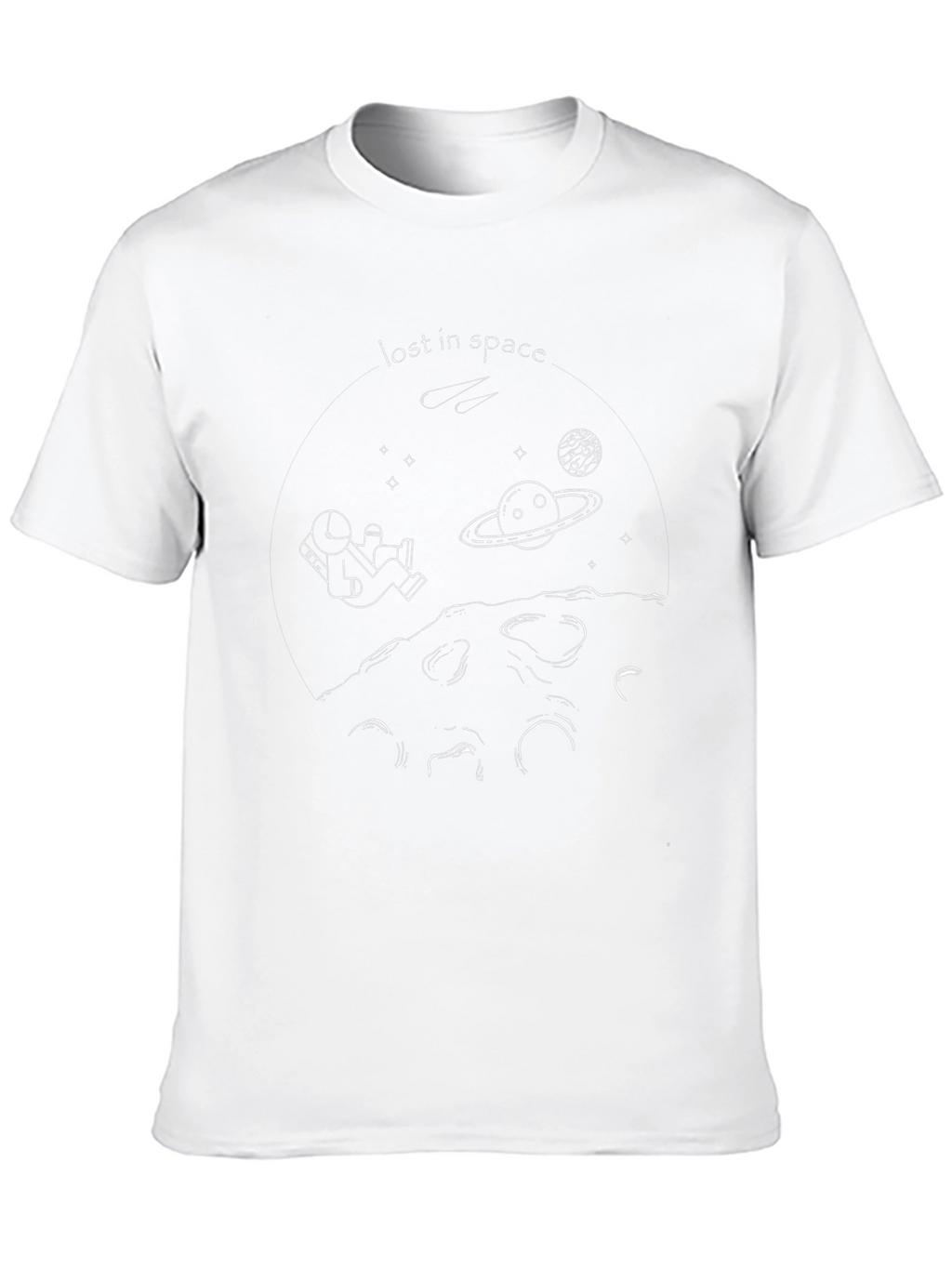 Lost in Space Graphic Print Black T-Shirt