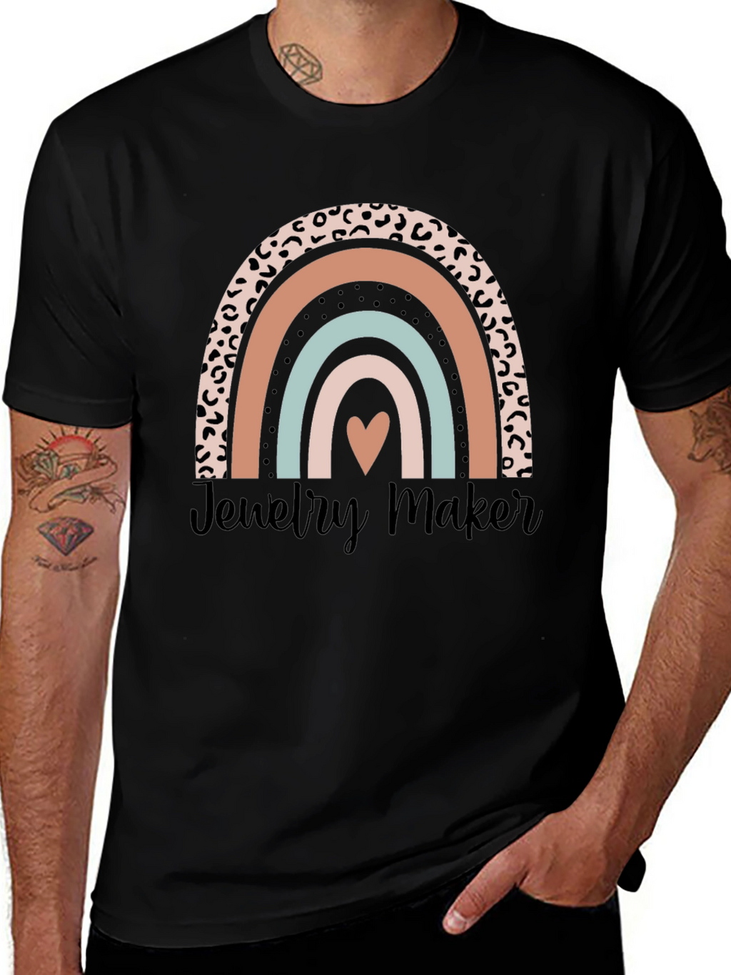 Jewelry Maker Leopard Rainbow T-Shirt