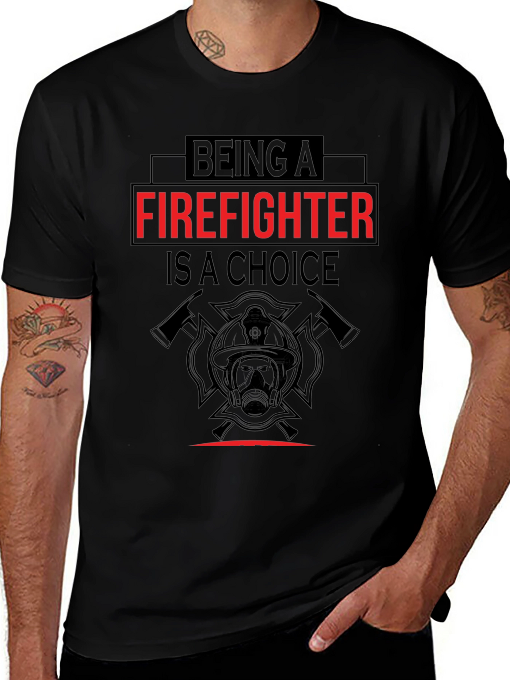 Firefighter Choice Graphic T-Shirt