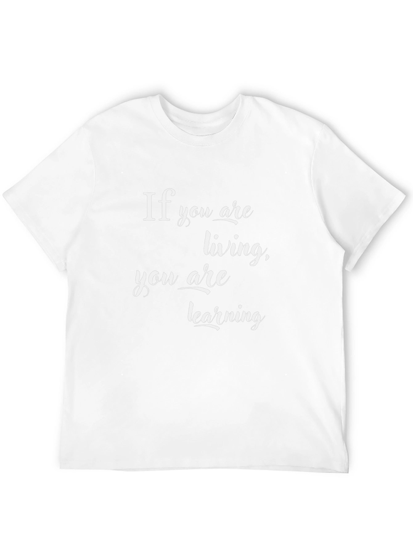Inspirational Living & Learning Black T-Shirt