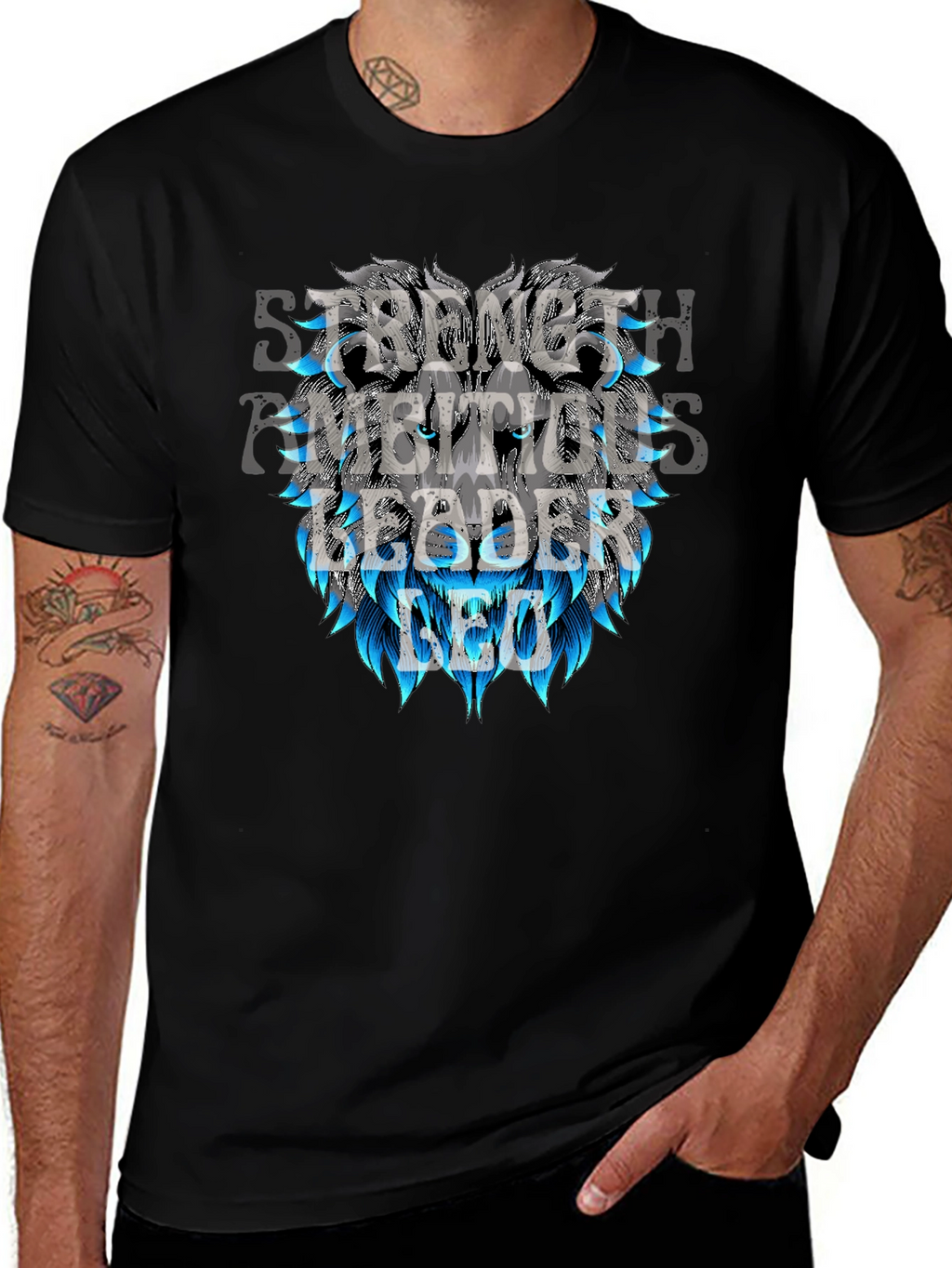 Lion Leader Graphic Tee - Strength Ambition