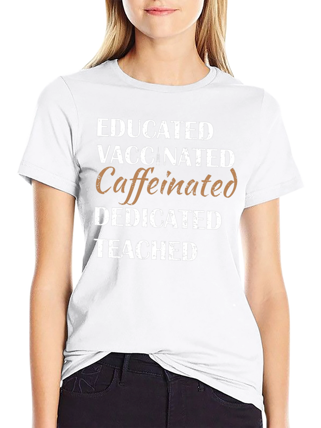 Educated Vaccinated Caffeinated T-Shirt
