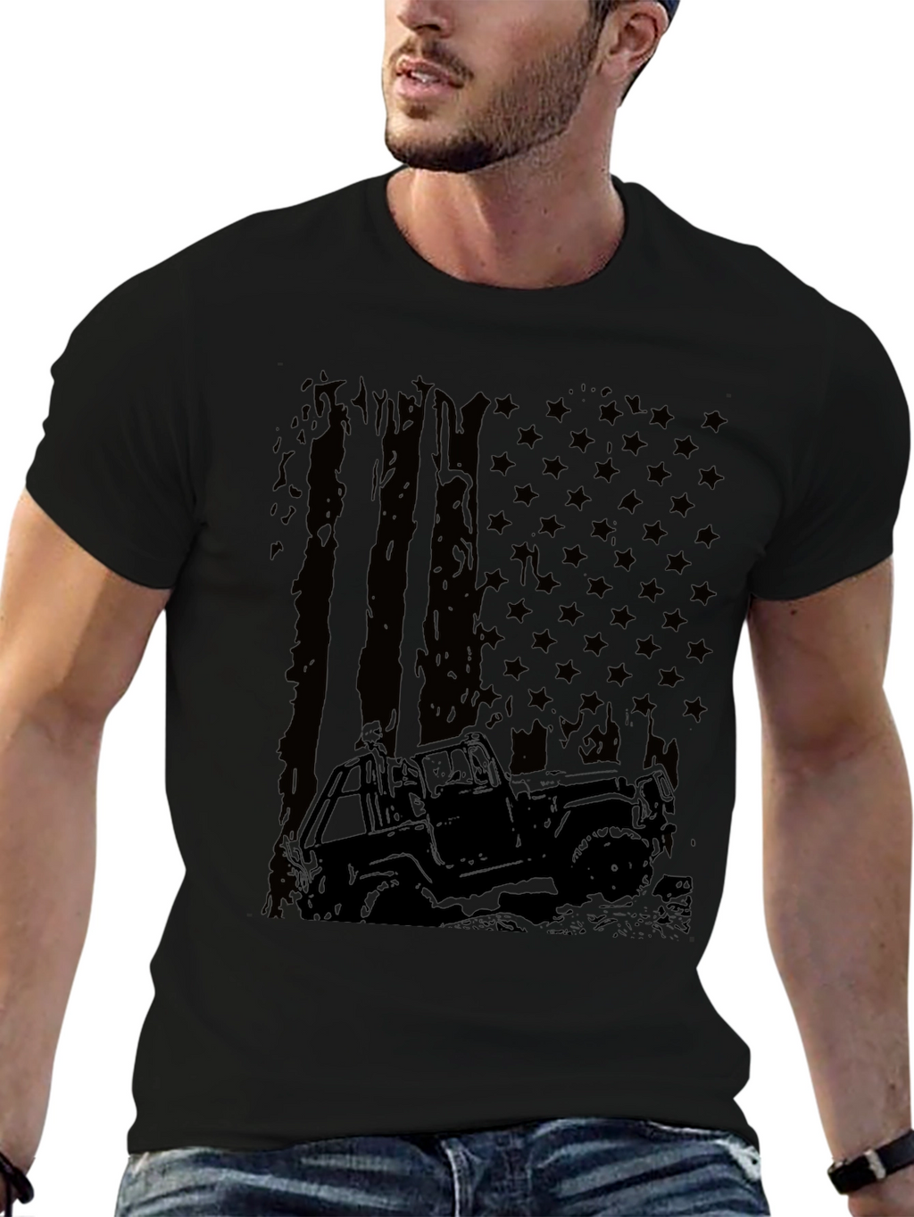 Off-Road American Flag T-Shirt