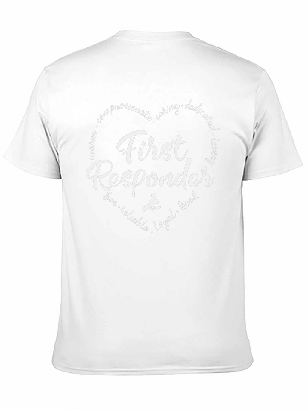 First Responder Heart Graphic T-Shirt