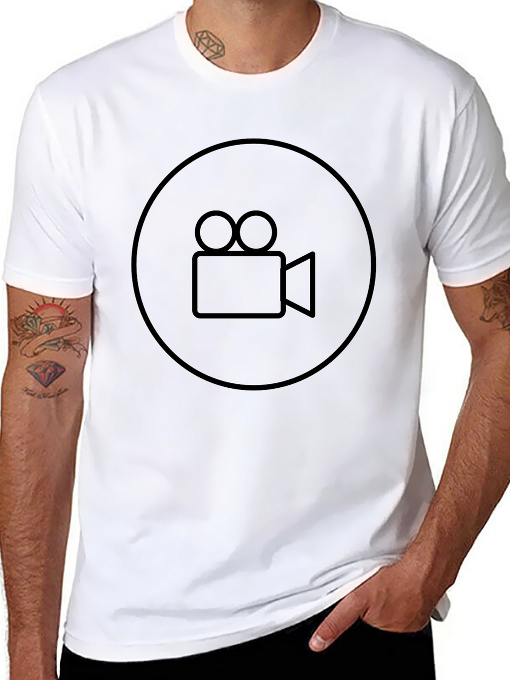 Film Camera Graphic Tee - Movie Lover Shirt