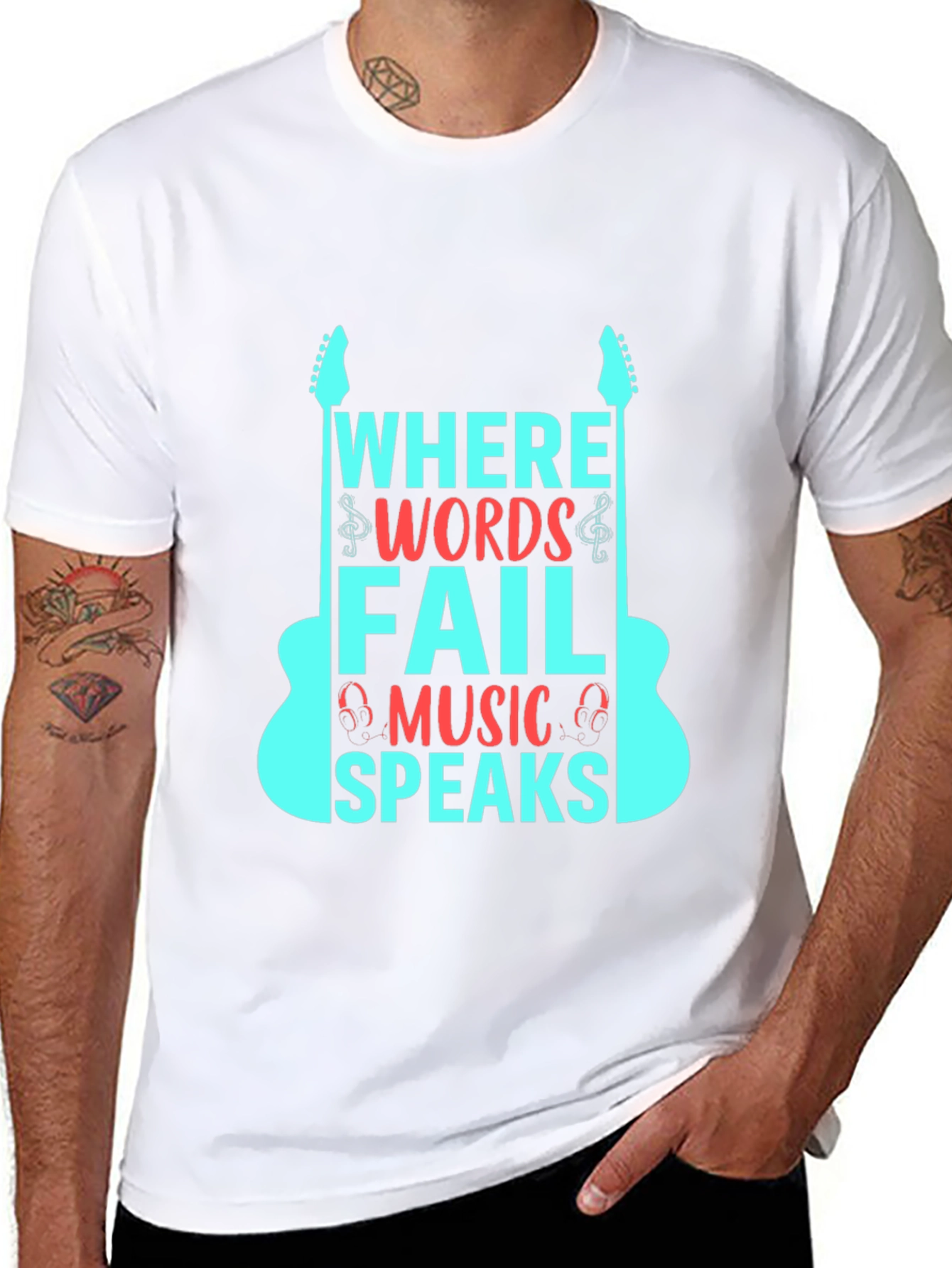 Music Speaks Graphic Tee