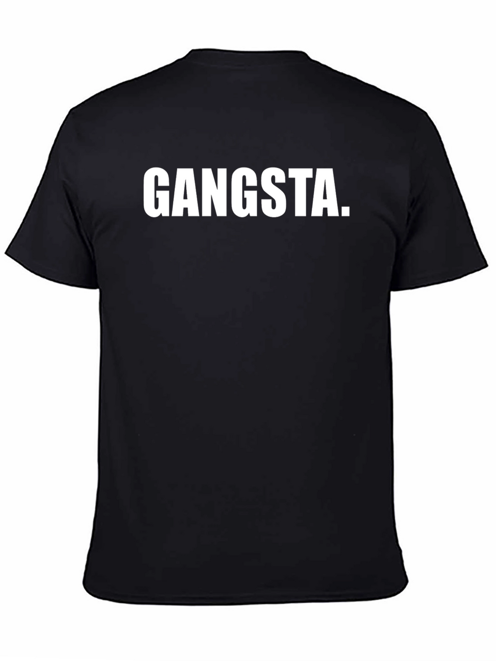 Gangsta Black T-Shirt - Bold Statement Tee