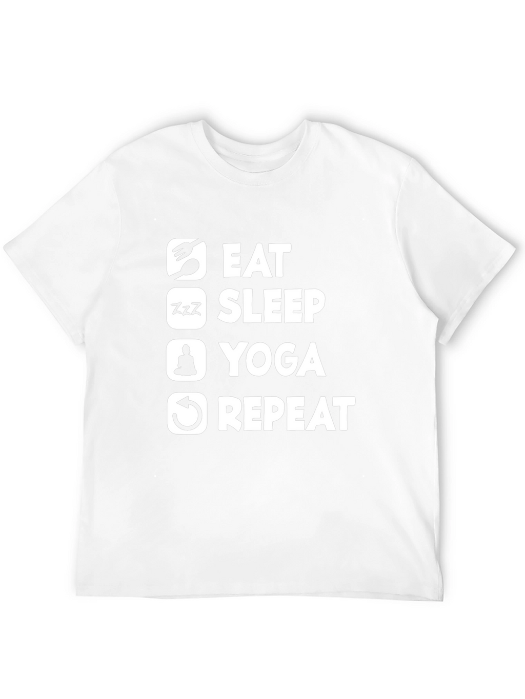 Eat Sleep Yoga Repeat Graphic Tee