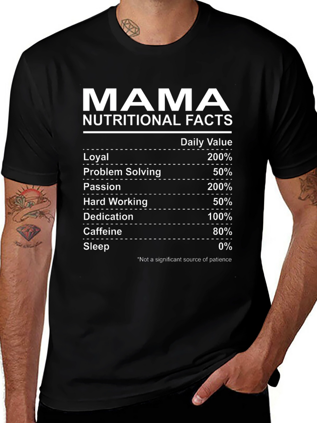 Mama Nutritional Facts T-Shirt