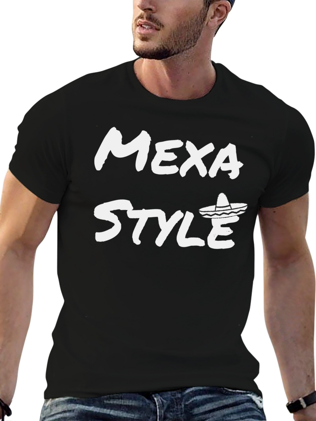 Mexa Style T-Shirt - Black Graphic Tee