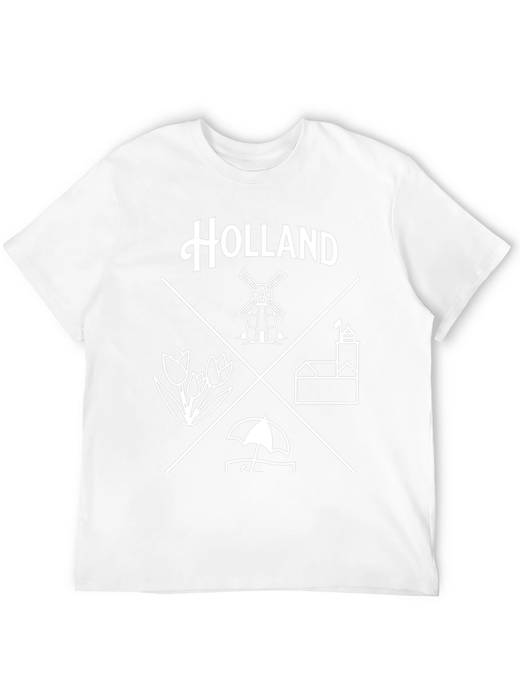Holland Tee - Holland Windmill Tulip Umbrella