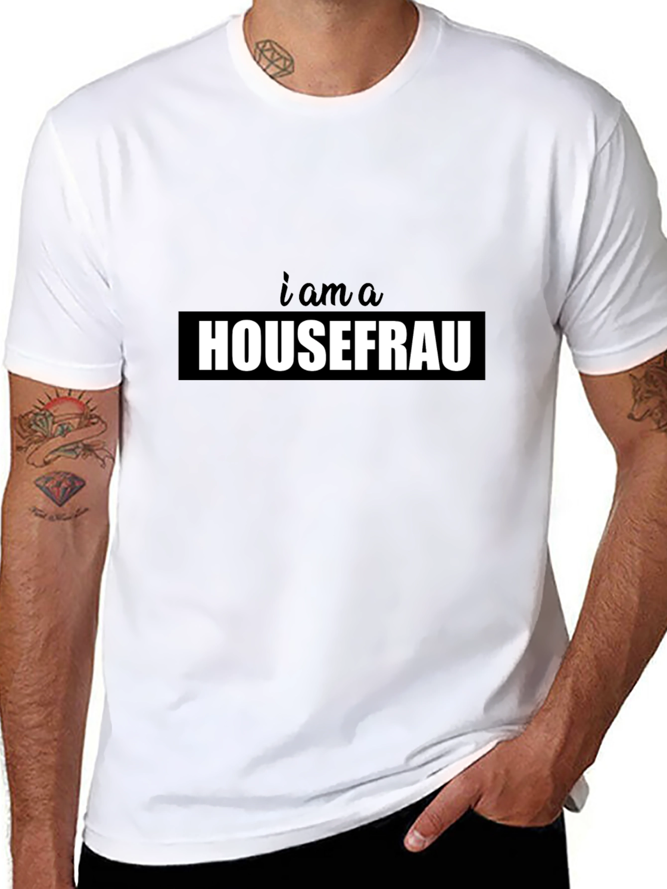 I am a Housefrau Black T-Shirt