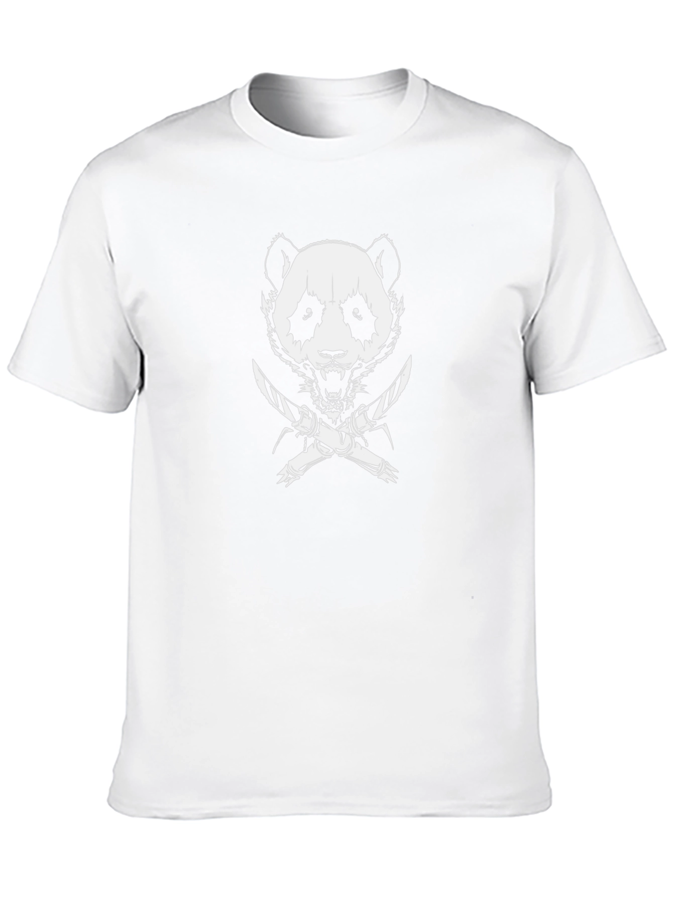Mens Black Panda Graphic Tee