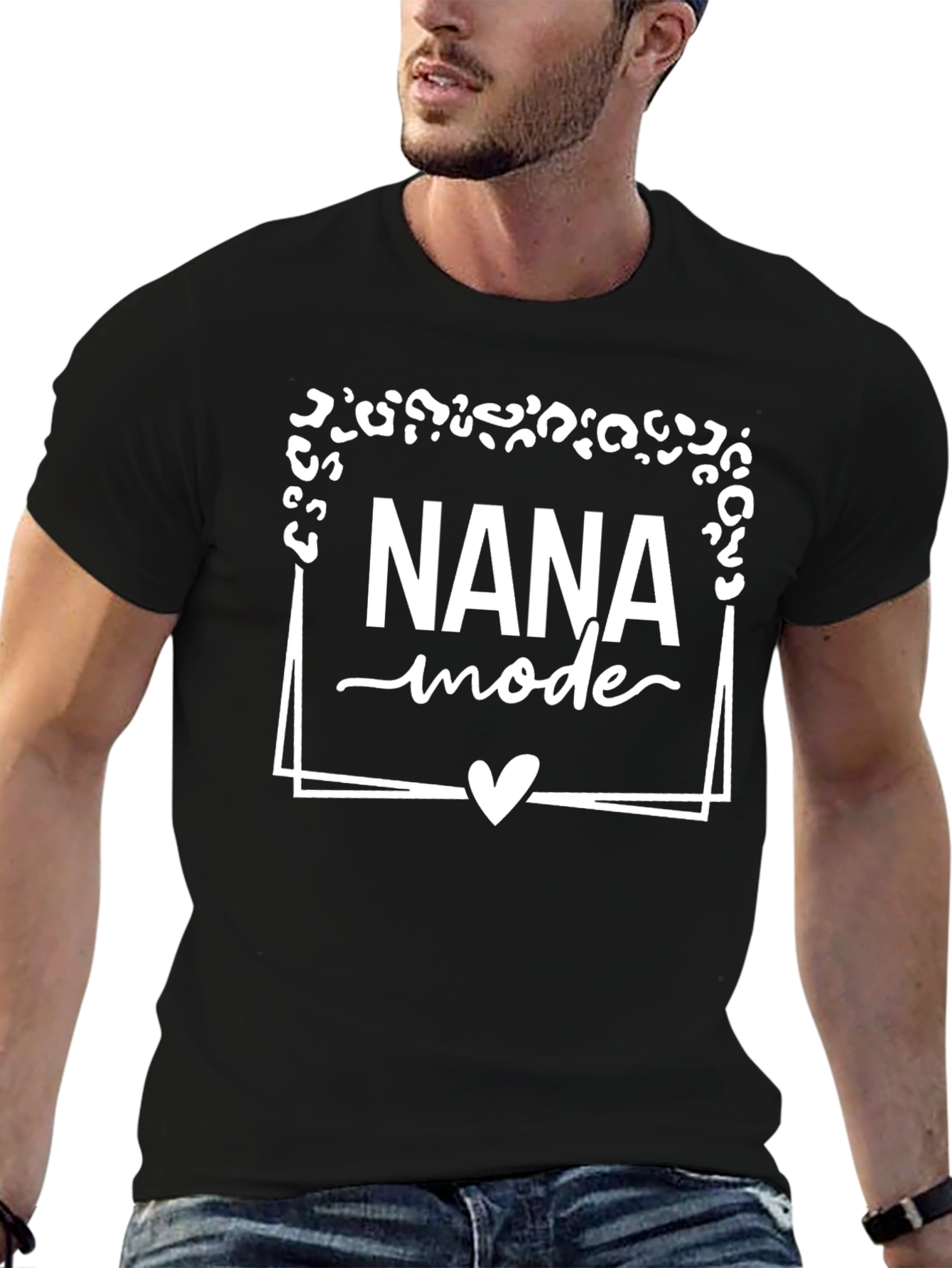 Nana Mode T-Shirt Leopard Print Accent