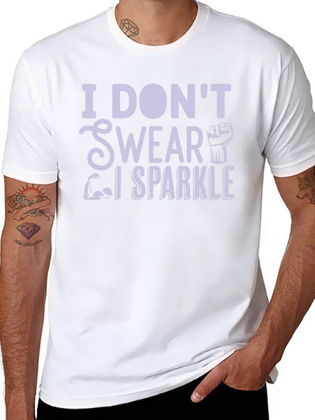 I Dont Swear I Sparkle Black T-Shirt