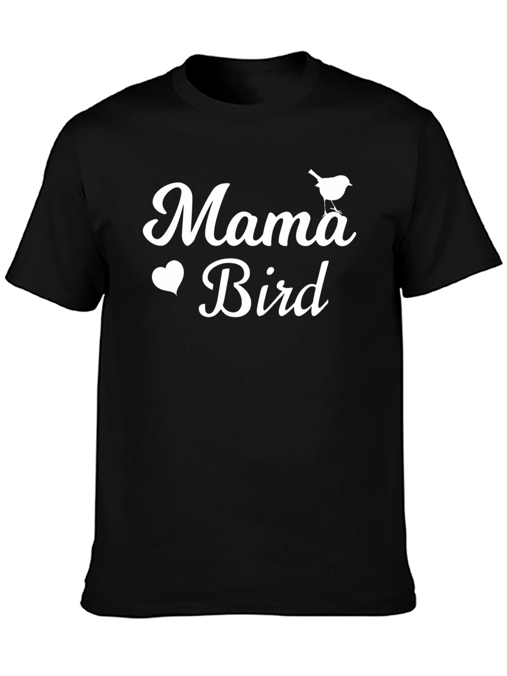 Mama Bird Graphic Tee - Black