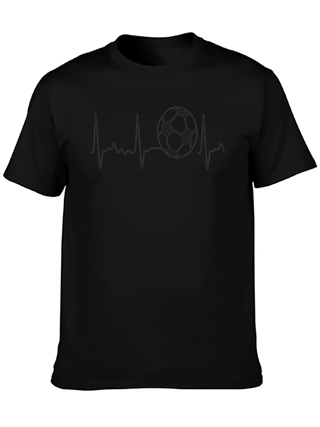 Soccer Heartbeat Graphic T-Shirt - Passionate Fan Apparel