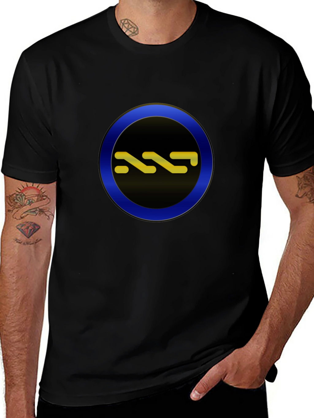 Abstract Symbol Graphic Tee - Cool Casual Style