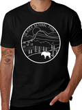 Glacier National Park T-Shirt Black Graphic Tee